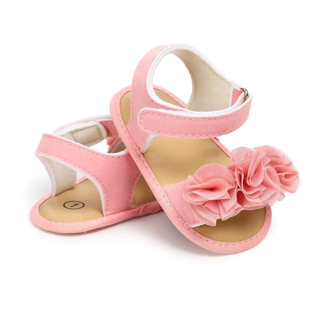 Newborn Baby Girl Sandals Summer Toddler Casual Fashion Baby Girl Children Sandals Baby Slippers With Flowers
