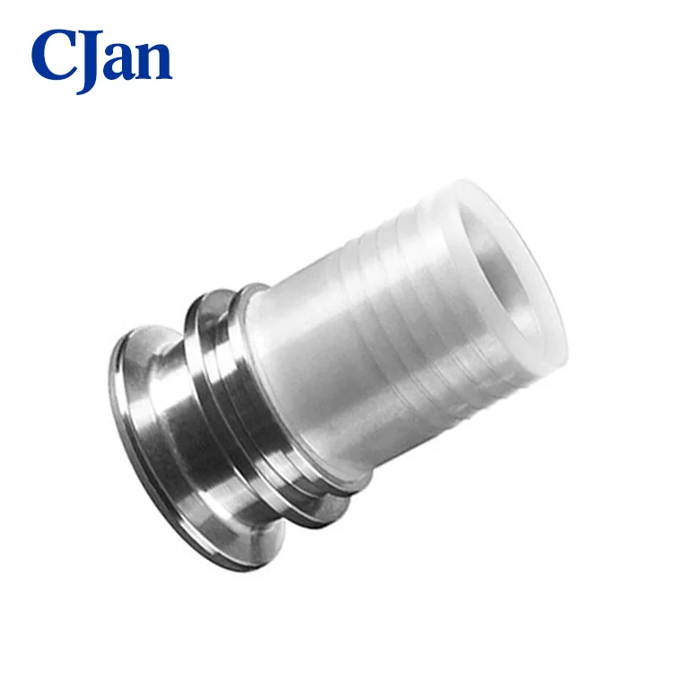 Sanitary stainless steel PFA lined tri clamp hose fitting for Pharmacy pfa lining fittings