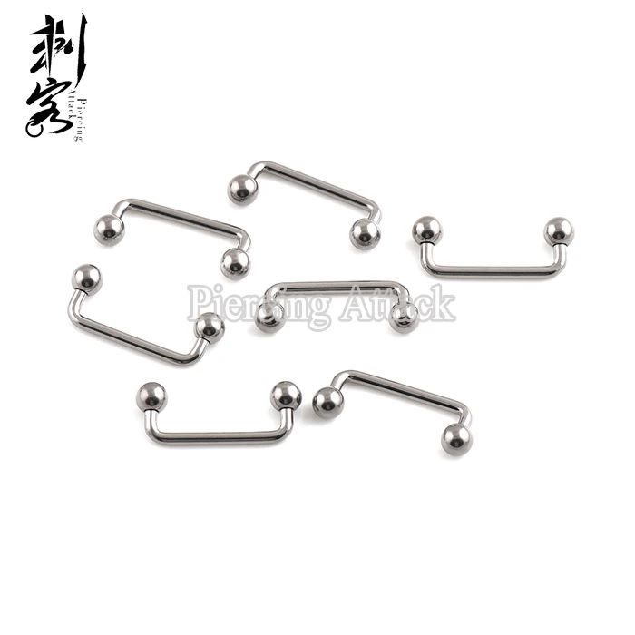 G23 Titanium Body Jewelry Titanium Ball 90 Degree Surface Barbell Surface Piercing