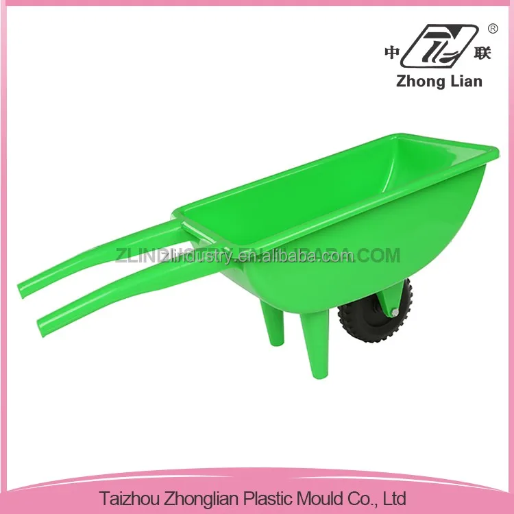 Wholesale durable outdoor home plastic toy kids wheelbarrow yellow