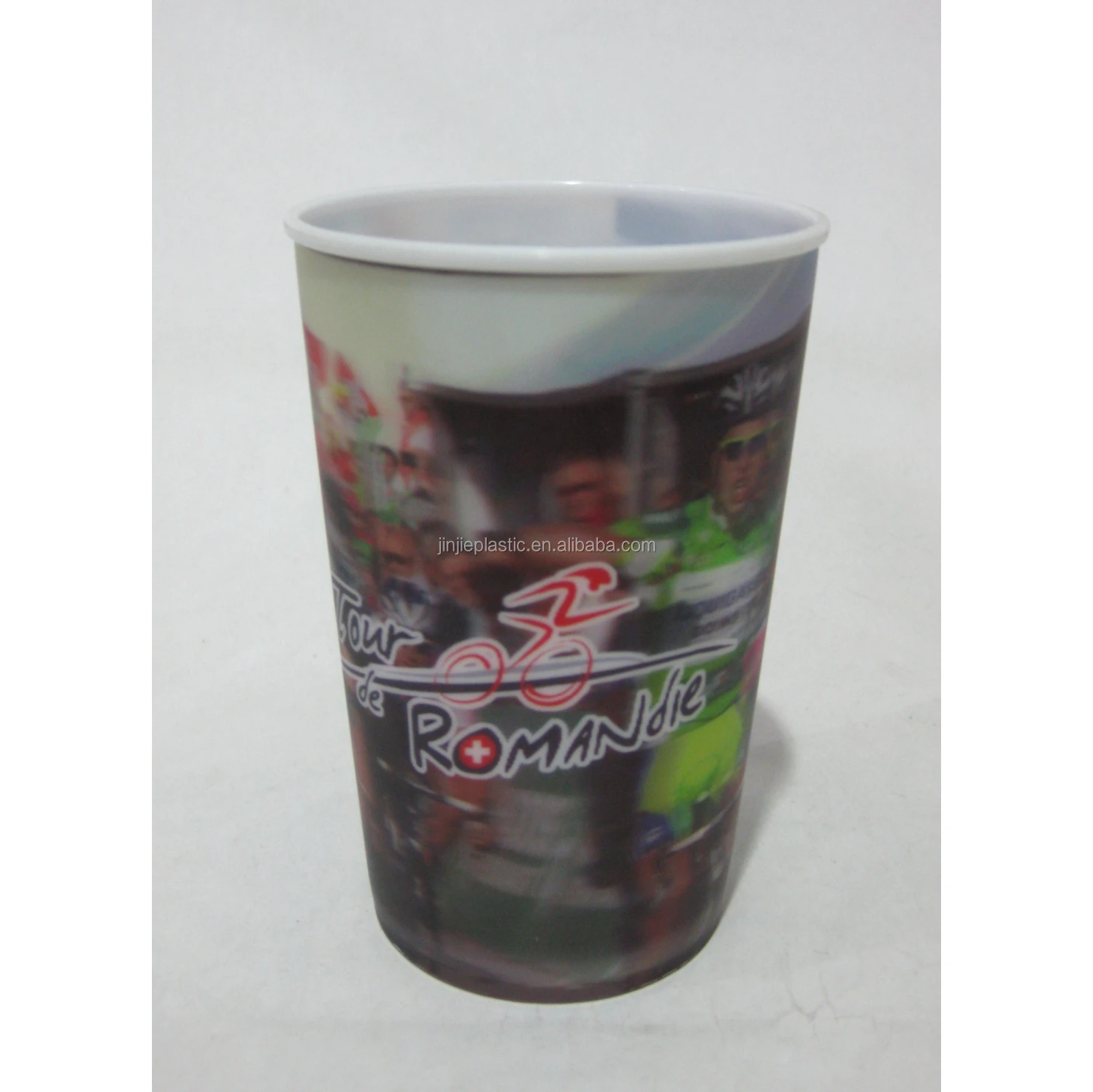 GJ-115-6, Taizhou,Jinjie, 2018 hot selling products, PP material 3d lenticular plastic cup with full colour printing