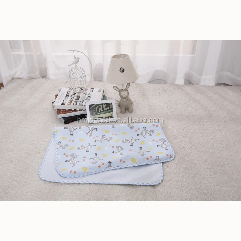 
bamboo fibre water-proof and free breathing ultralarge baby changing pads mat zebra style 