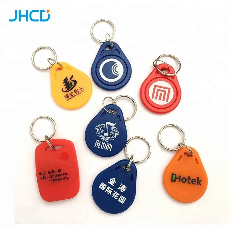 Factory Price; wholesale chip NFC Tags RFID epoxy keyring for hotel