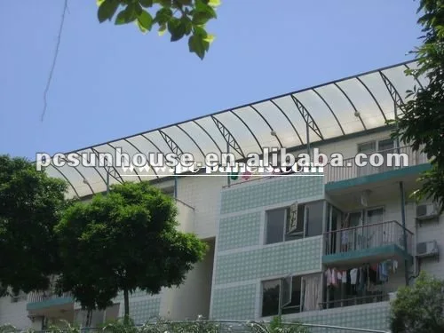 outdoor roofing sheet Sun Roof polycarbonate plastic shelter panels