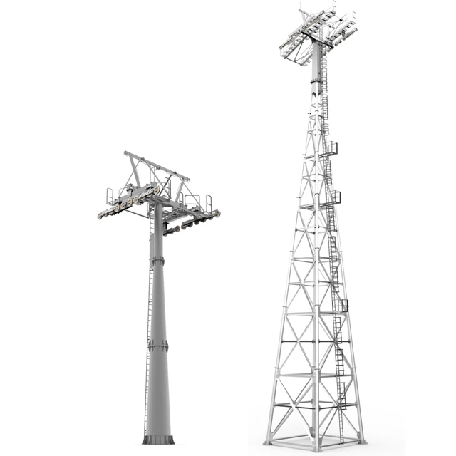 
Detachable clamp ropeway Ropeway fixed grip type Pulsatile Mountaineering skiing Manned crane High altitude sightseeing tour 