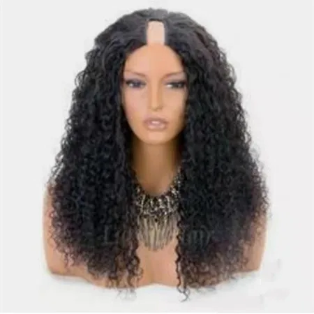 Factory Price Natural color 100% unprocessed wholesale virgin indian hair u part wig