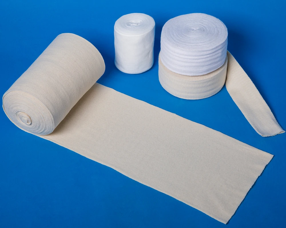 Medical adhesive plaster of pairs bandage and gauze roll
