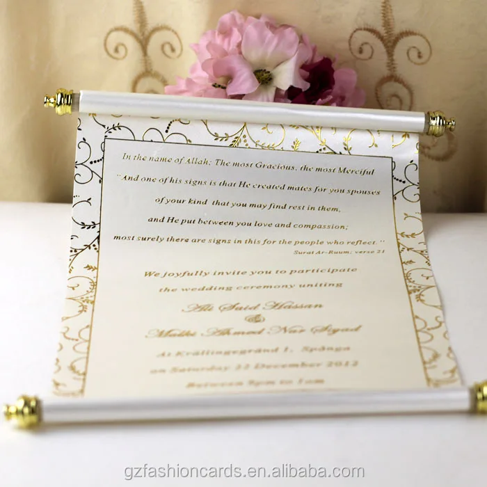 New Design Luxury Elegant Scroll Wedding Invitations | luxury wedding invitations | Elegant wedding invitations