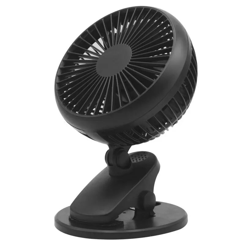 Беспроводной охлаждающий вентилятор для детской коляски, портативный настольный мини-вентилятор с зажимом и USB-зарядкой, для детской кроватки, кемпинга, отдыха на открытом воздухе