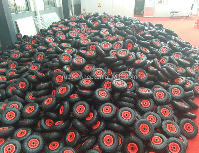 10 inch 3.00-4 pneumatic rubber wheels for wooden go kart kits