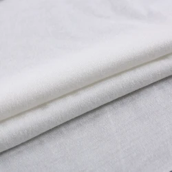 2021 Hot selling custom knit optic white jersey 65 polyester 35 cotton fabric knit jersey for garment