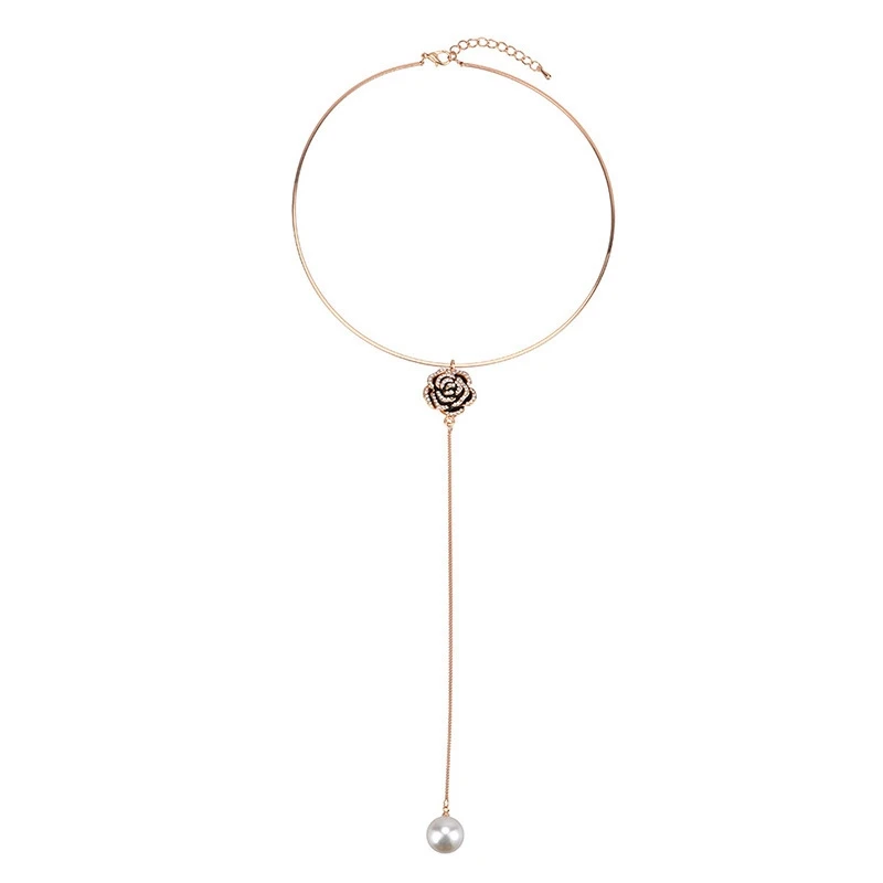 YK Korean Promotional Items China Women New Fashion Ladies Jewellery Hot Selling Long Pearl