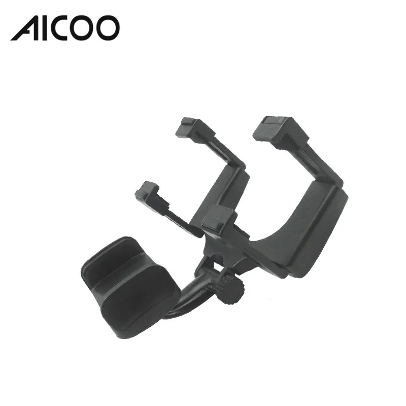 Hot Selling Universal Car Rearview Mirror Adjustable Mobile Phone Mount Holder Bracket  Car Phone Stand With Retail Package