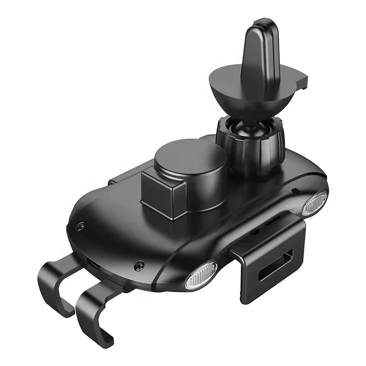 Беспроводное зарядное устройство для автомобиля, регулируемый гравитационный держатель для телефона с вентиляционным отверстием для iPhone, Samsung, HTC и смартфонов Android, сертифицирован Qi