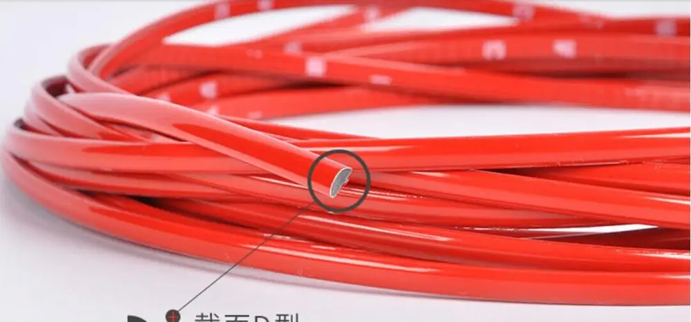 PVC Red  Injection Body Trim For Car Auto Edge Trims