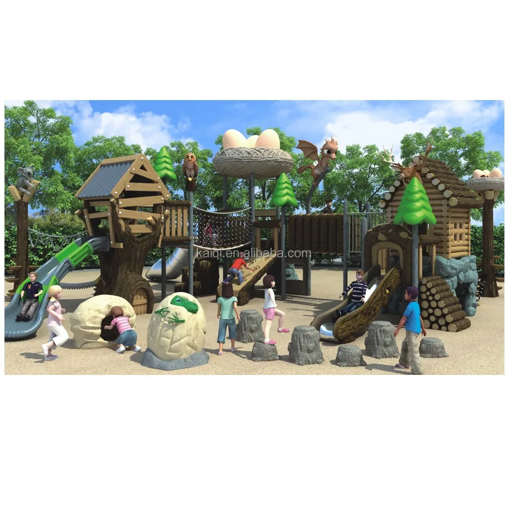 KAIQI GROUP high quality outdoor Ancient Dragon Series playground equipment Commerical parks for sale with CE,TUV certification