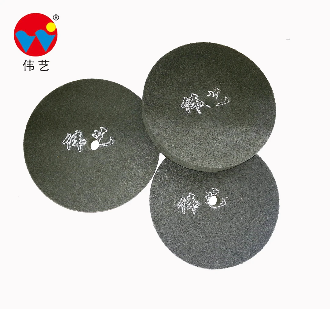 WEIYI High quality black non-woven wheel polishing wheel grinding wheel for surface finishing of stainless steel work pieces