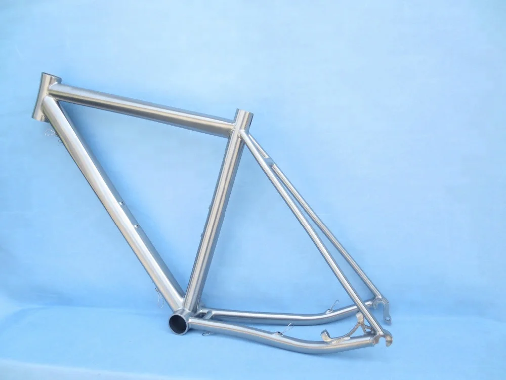 Cheap wholesale titanium  road  bike  700C newest titanium road bike frame with internal cable routing  OEM  manufacturer