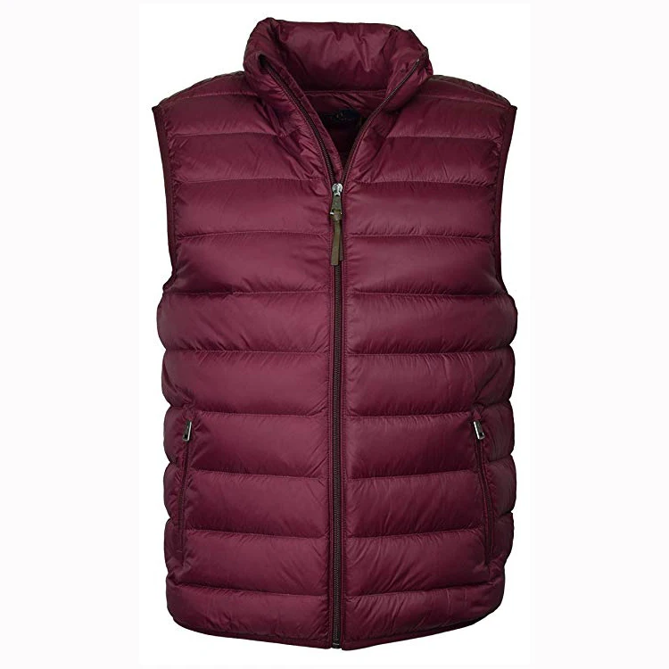 LS565 зимний мужской пуховой жилет без рукавов с перьями