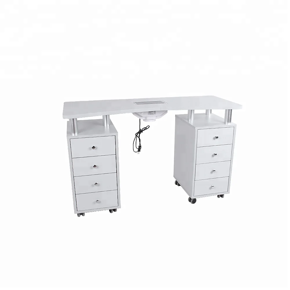 Маникюрный Стол на колесах, принадлежности для дизайна ногтей, современный Маникюрный Стол с вентилятором