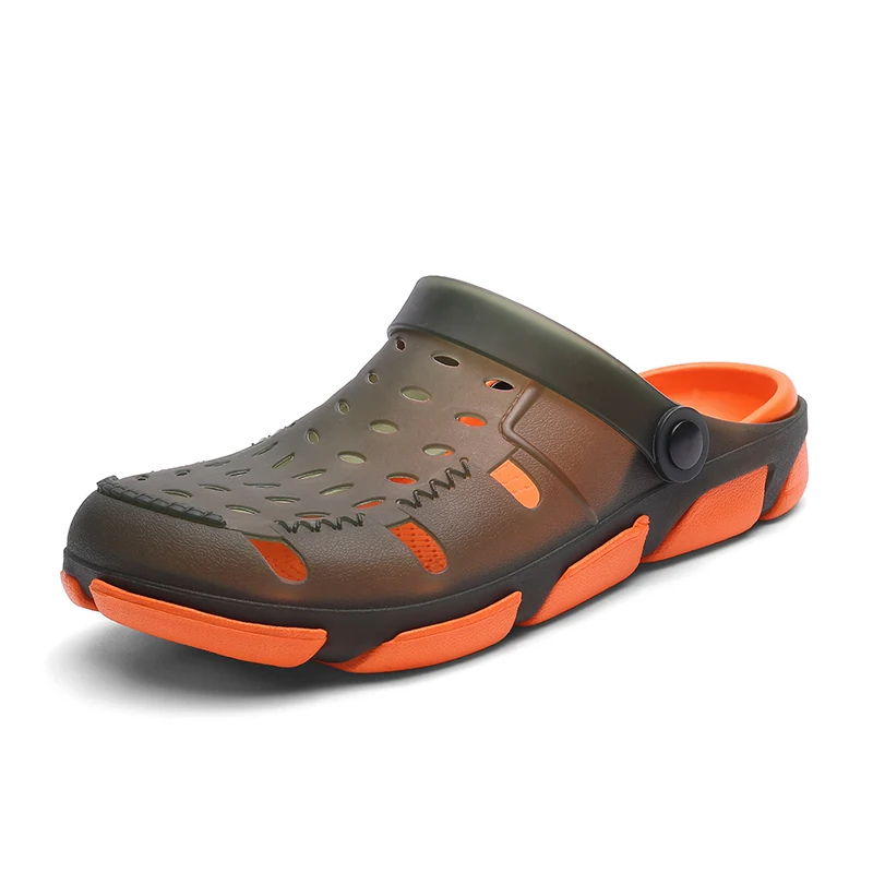 Summer breathable easy slip-on clogs durable casual outdoor garden shoes for men