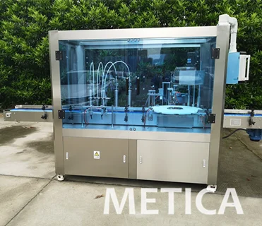 New condition automatic glass bottle with ROPP cap washing closing and labeling production line in Shanghai factory