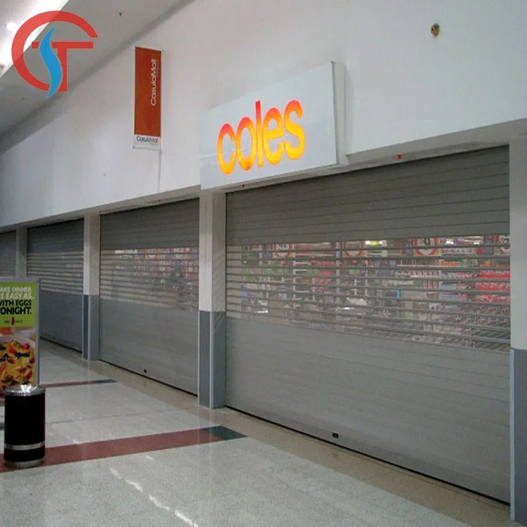 Horizontal Perforated Roller Shutter Steel Door