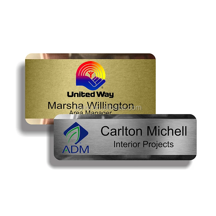 
Customized Printed Aluminum Nmeplate With Engraved Logo, Aluminum Metal Plates With 3M Adhesive 