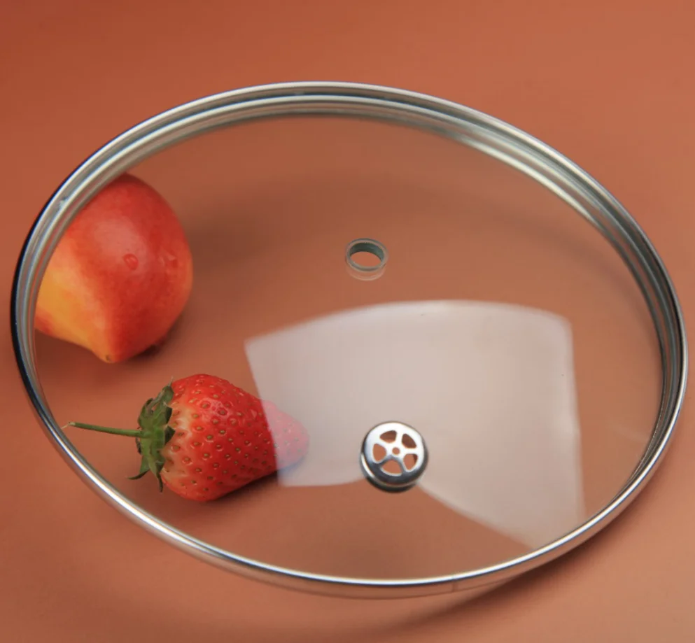 G type stainless steel rim glass cover for pot