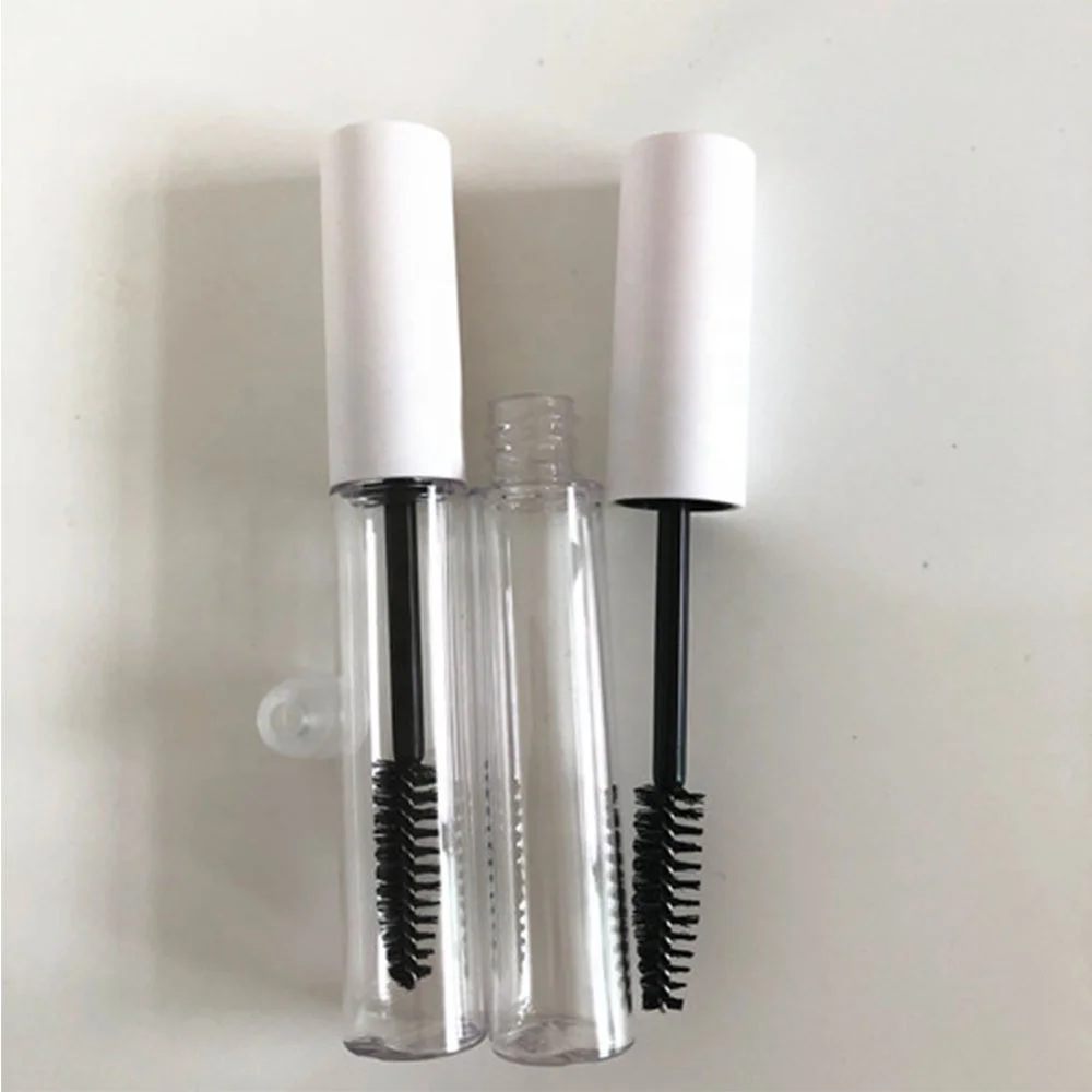 wholesale high quality 10ml white color Cosmetic empty plastic packaging mascara tube
