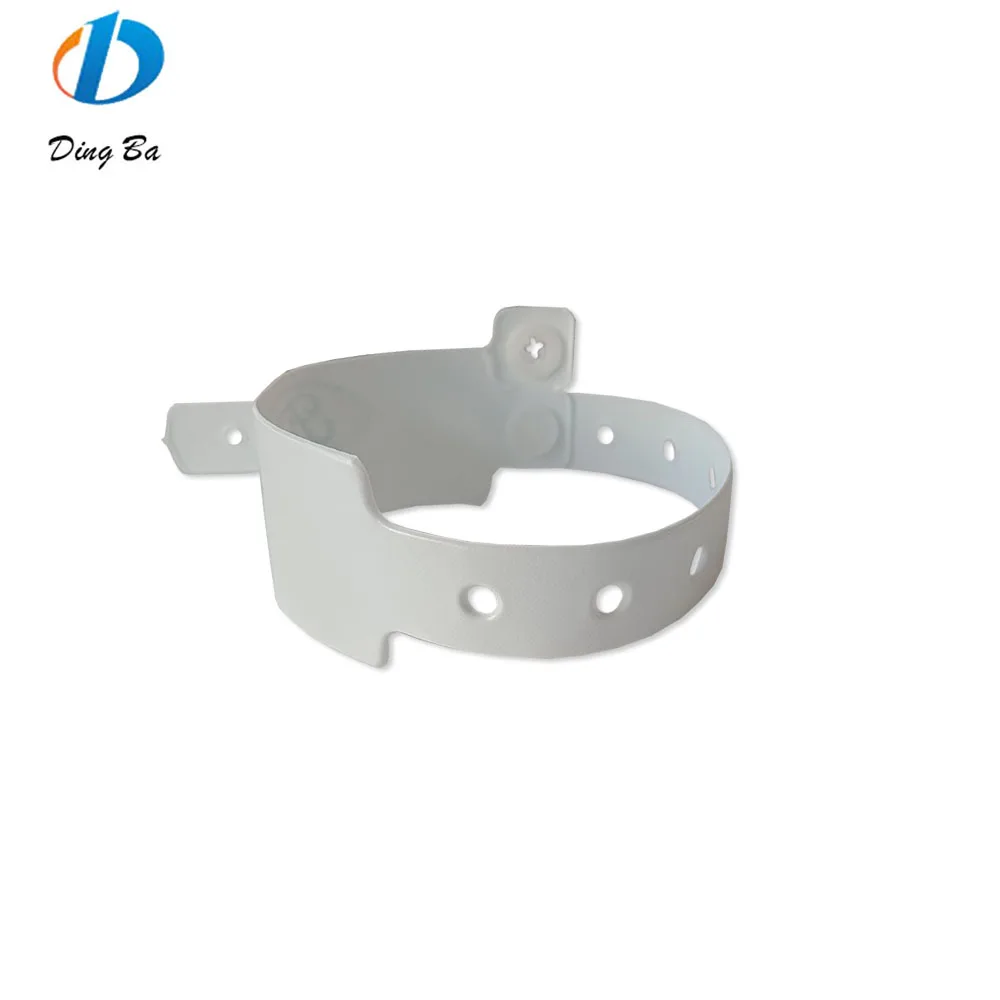 Виниловый одноразовый браслет, недорогой пользовательский ПВХ L-образный Новый, больничные мероприятия, пластиковые ID браслеты