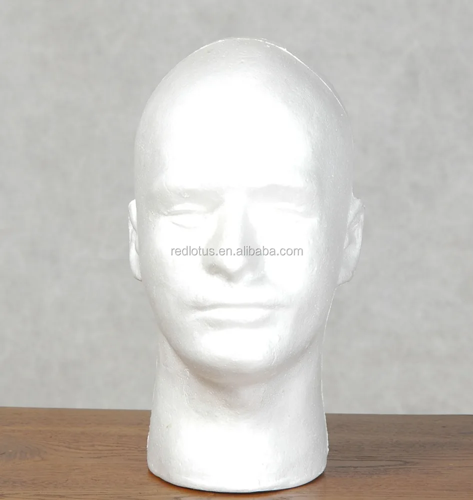 hot sell male styro foam head