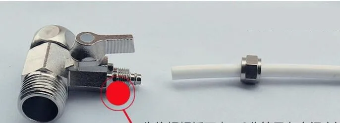 High Pressure Zinc Alloy Material 3 way Manual Water Supply Valve for Water Purifier System