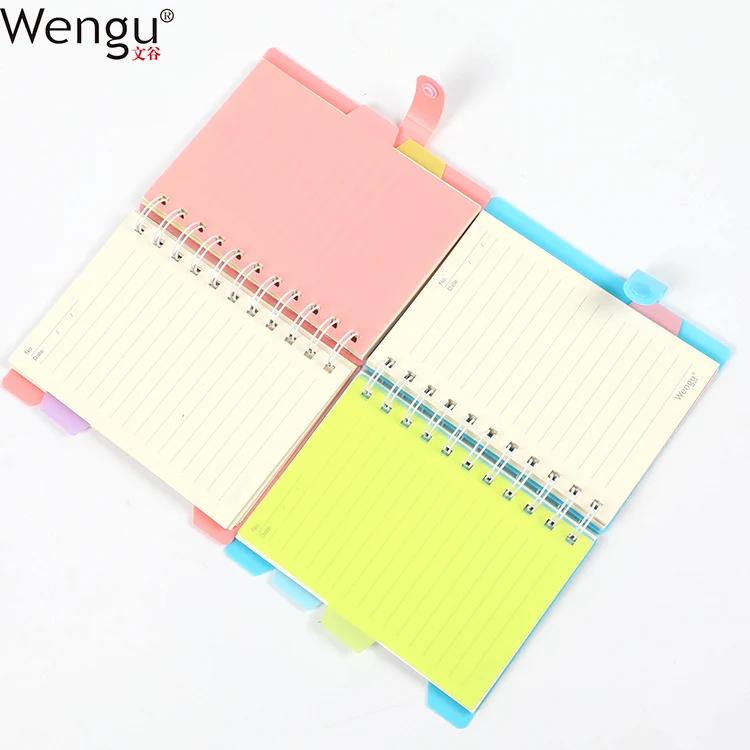 Printing Factory Double Wire Bound Promotional Pretty Fashion Pp Spiral Note Book