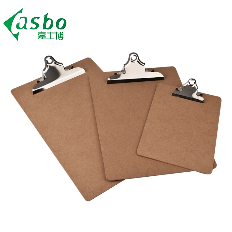 Best promotion office school wooden A4 hardboard clipboard