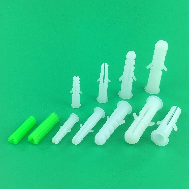 12mm Plastic expansion Nail Screw On Anchor Wall Plug