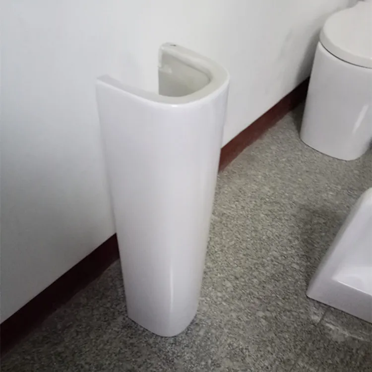 
Whity Nano Bathroom Hand Wash Antique Furniture Apron Art Basin Ceramic Pedestal Sink 