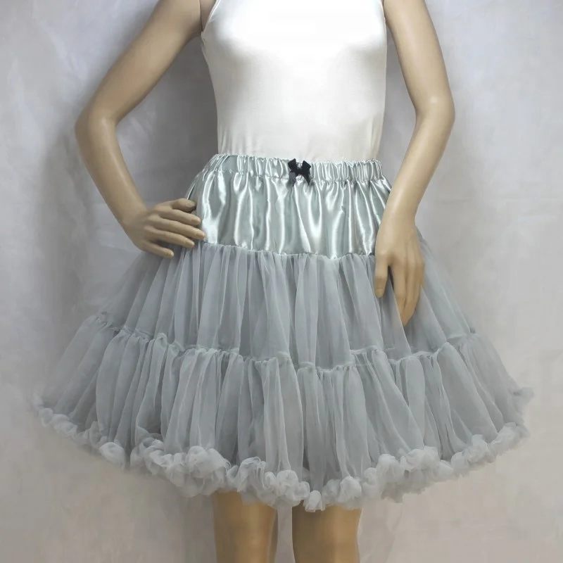 Princess Super Fluffy Adult Pettiskirt Wholesale Women Soft White Petticoat Tutu