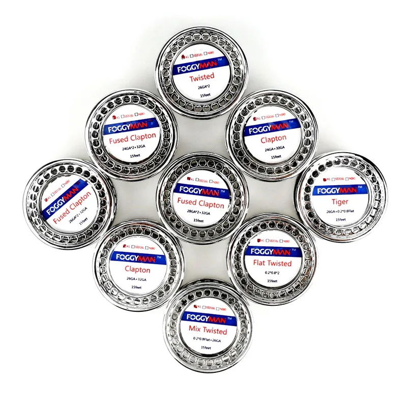 
Electronic cigarette a1 resistance wire 15feet per roll alien clapton flat mix twist vape heating wire 