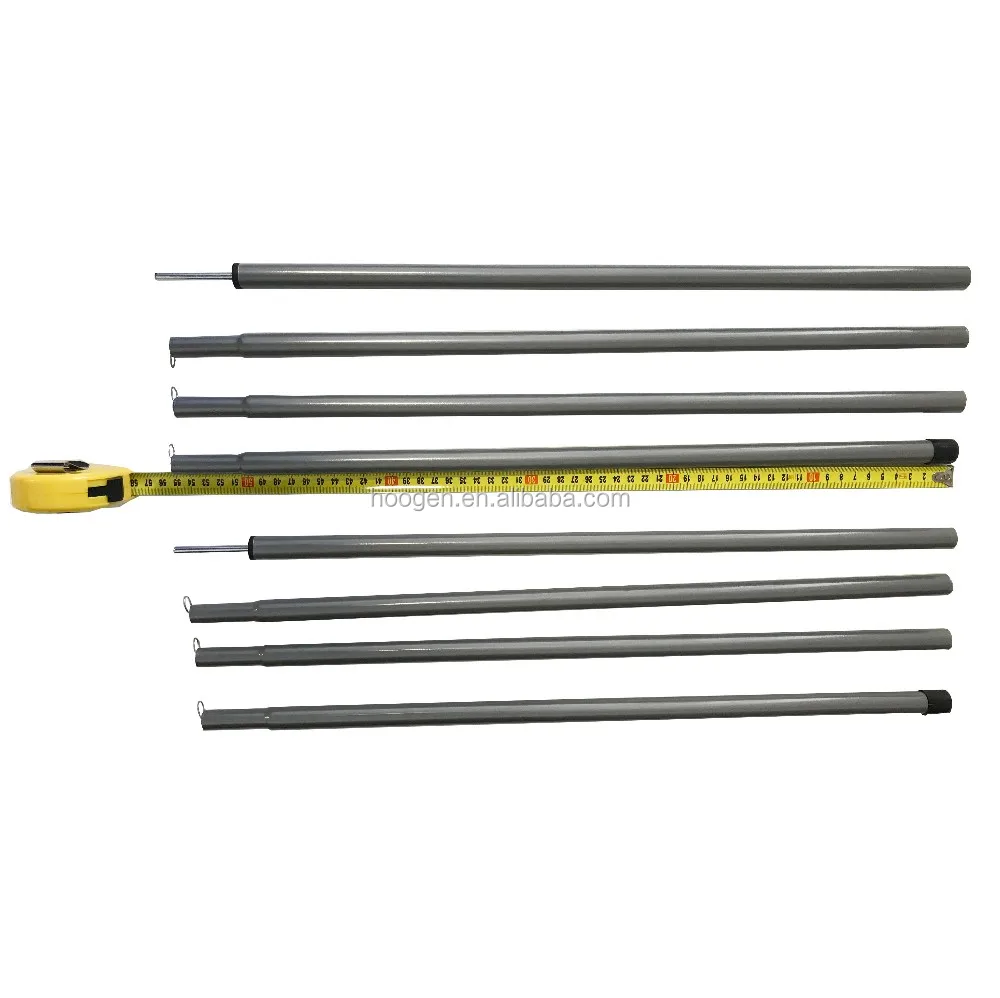 Zinc coating and Plastic painting steel tent pole for camping tarp