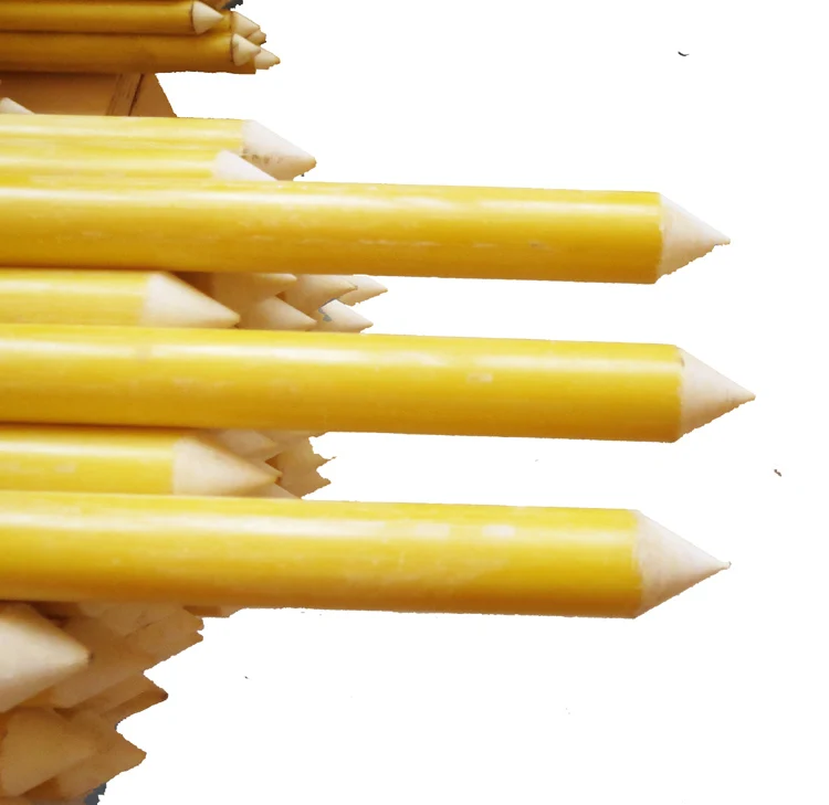 high strength fiberglass rod FRP garden stake lightweight GRP pole tomato satke