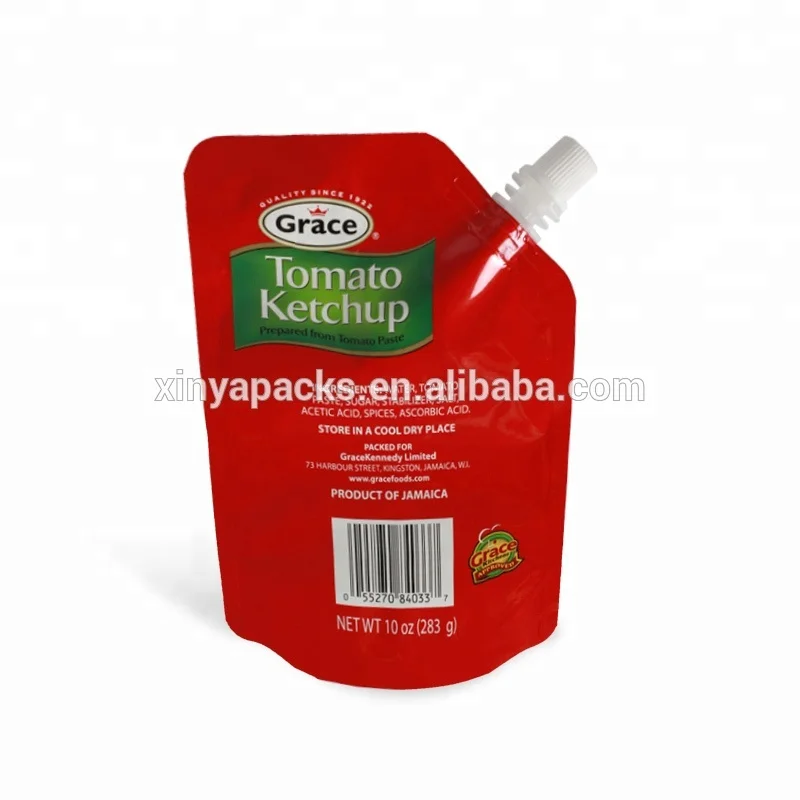 
Custom printed eco-friendly recycle mini food grade aluminum foil stand up plastic nozzle doypack pouch bag with spout/cap 