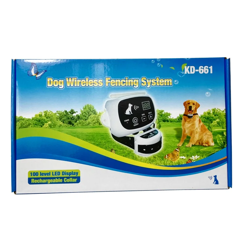 Беспроводная система дистанционного управления для собак, радиус действия 16 футов, водонепроницаемый перезаряжаемый ошейник, приемник, электрическая ограда для собак