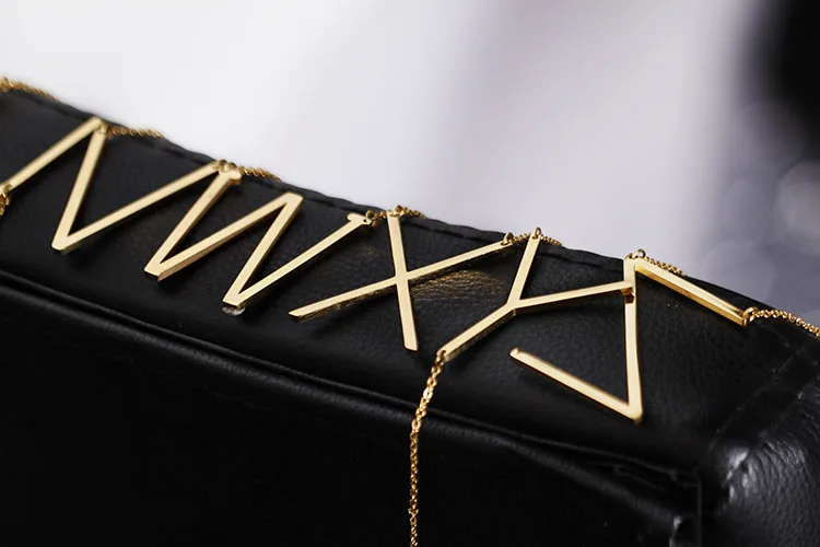 Wholesale Boutique Jewels Stainless Steel Letter Necklace