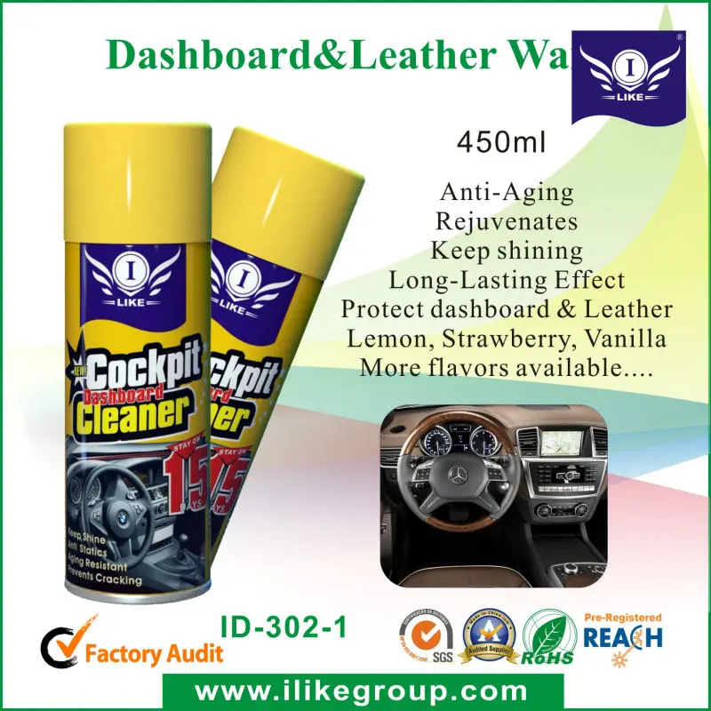 Car Interior Care Auto Silicone Spray Dashboard Cleaner
