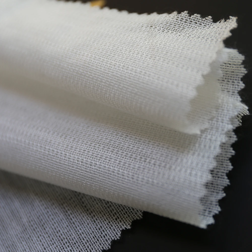 Factory Tricot Woven Warp Knitted Interlining Fusible Interlining for Shirt 40D16