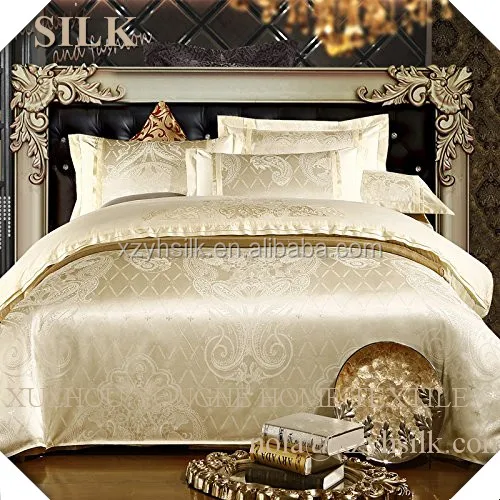 19 mm Dobby 100% Silk Quilt Cover Set Silk Duvet Cover Sets