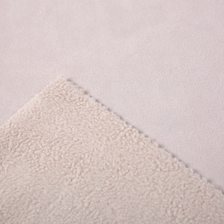 100 polyester suede bonded polar kids upholstery minky fleece fabric