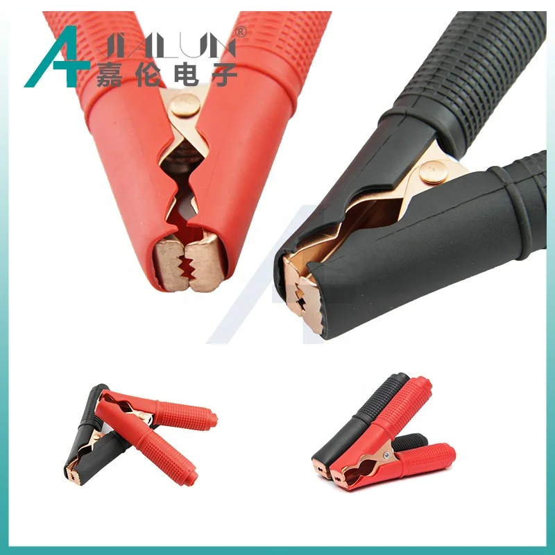 JIALUN 100A 94.5MM Copper Plated Fully Insulated Caravan Car Charging Battery Clamp