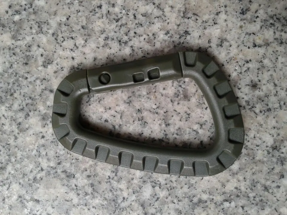 
abs custom strong plastic carabiner clips with high quality 